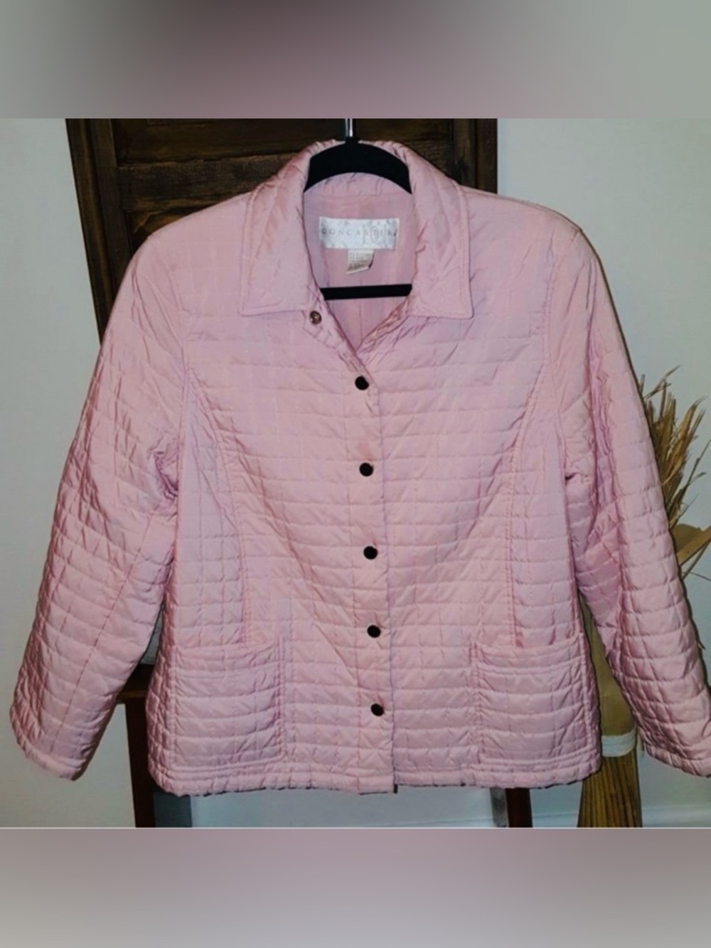 Doncaster Quilted Snap-Front Jacket in Soft Pink - Picture 4 of 8